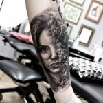 Rachelmarleytattoo - dreamy woman tattoo