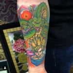naruto dragon ball z tattoo sleeve sean crane full colour