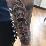Steve_crane_tattoo_lighthouse_nautical_sleeve_black_and_grey
